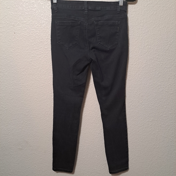 1822 Denim Skinny Women's Black Denim Stretch Jeans Size 4 Basic Classic Work - Picture 11 of 11